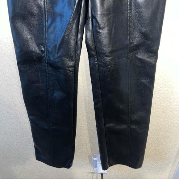 Aritzia Wilfred Black Leather Pants Size 2 - Picture 3 of 10